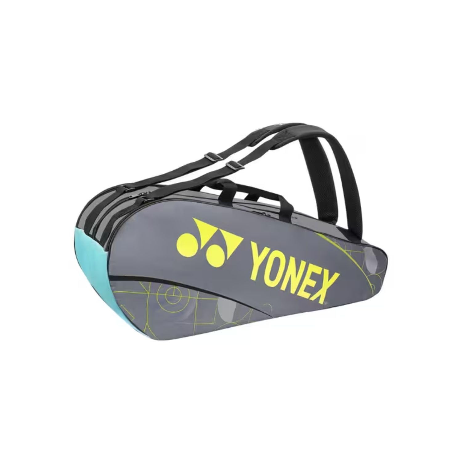 YONEX Badminton Racquet Bag ACE2 1629 |BT9 | ACE2 Series|Thermal Lining Compartment |Eronomic STRPS |Available as Backpack|Hand Carry |Accessories & 9 Racquet Comaprtment |Wide Shoe Packet-image-28