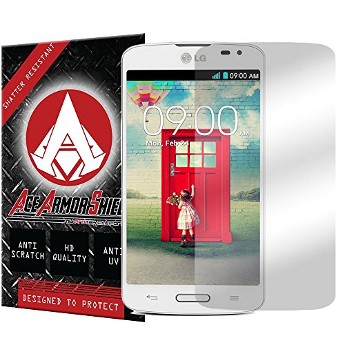 Ace Armor Shield Shatter Resistant Screen Protector for the LG Volt F90 / Military Grade / High Definition / Maximum Screen Coverage / Supreme Touch Sensitivity /Dry or Wet Easy Installation with free lifetime replacement warranty