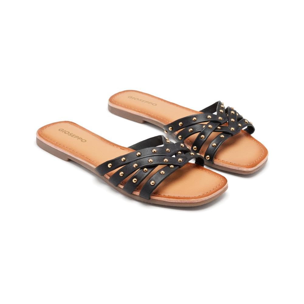 GIOSEPPO Women's Hopedale Flat Sandal, Black, 5 UK