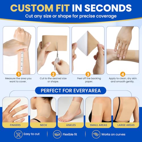 Skin Tone Tattoo Cover Tape Two Rolls for Discreet Flawless Coverage - Image 5