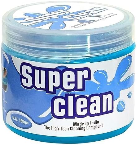 Super Clean Multipurpose Cleaning Gel | Universal Car Interior Cleaner, Keyboard Cleaner, Laptop & PC Dust Remover, AC Vent Cleaning Slime Gel, Reusable Car Cleaning Kit