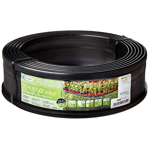 Suncast 5 Eco Edge 20 Foot Plastic Edging Roll W/ 2 Connectors, 5 Inch (2 Pack) #TOP1