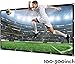Projector Screen Outdoor Indoor 100 Inch 16:9 Diagonal NIERBO Projection Screen Portable Movie Screen Support Front Rear Projection