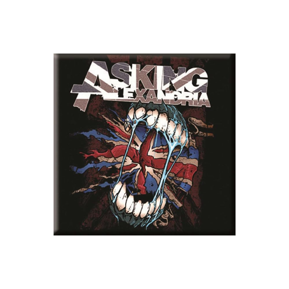 Asking Alexandria Fridge Magnet Flag Eater band logo Official 76mm x 76mm One Size
