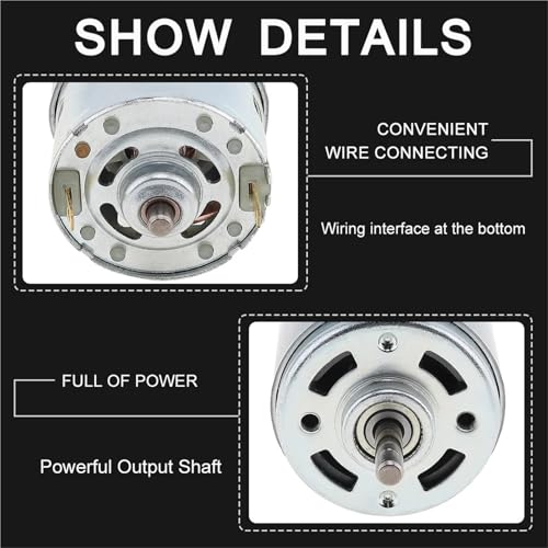 Moteur RS775 DC 12V 12000 tr/min à roulement à billes
