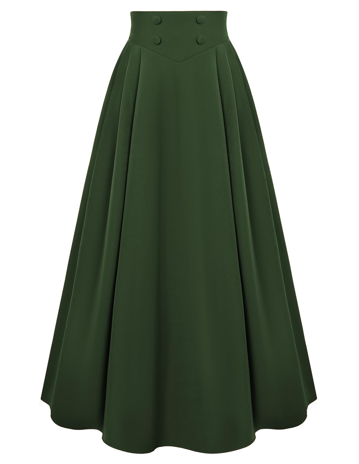 SCARLET DARKNESS Maxi gonna da donna vittoriana vintage elastica a vita alta gonna plissettata