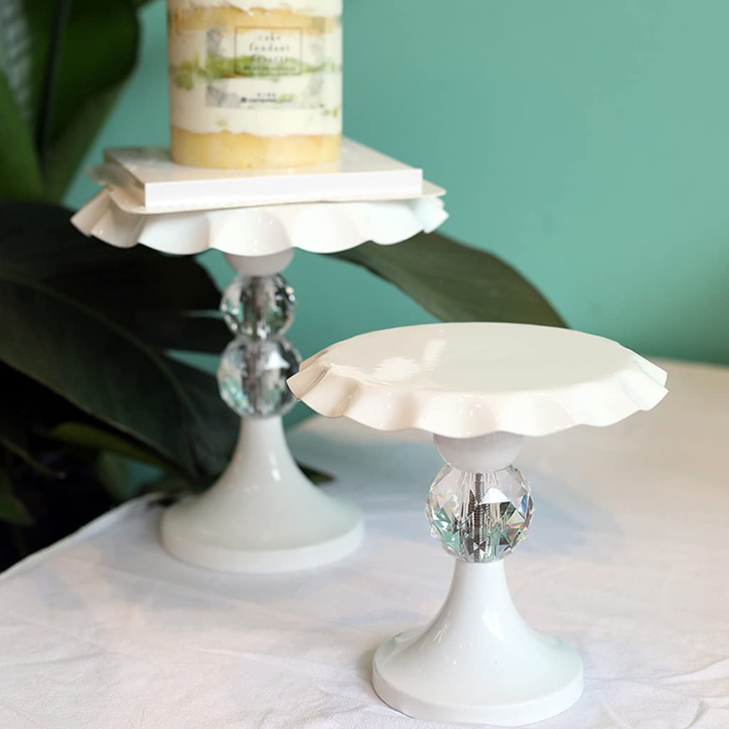 Espositore per cupcake, rotondo, impilabile, in metallo, grande, B