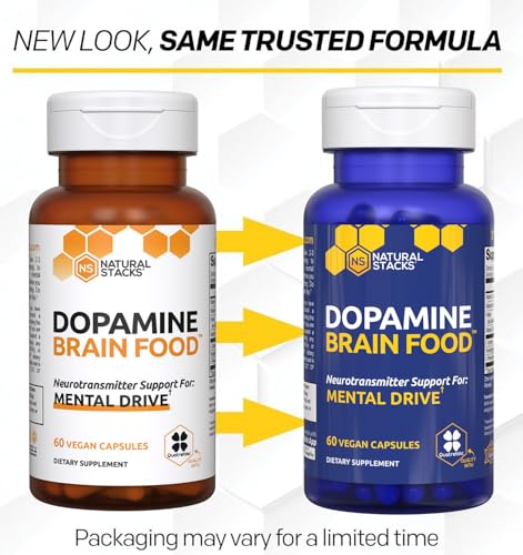 NATURAL STACKS Dopamine Brain Food - 650mg L-Tyrosine Supplement - Dopamine Supplement for Focus & Mental Drive - Supports Mental Energy - Neurotransmitter Support with B Vitamins - 60 Capsules - Image 3