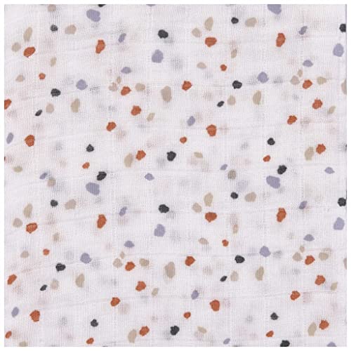 LÄSSIG Baby Mulltuch Spucktuch Puckdecke 3er Set Baumwolle 80 x 80 cm/Heavenly Soft Swaddle L Tiny Farmer Speckles – Ansicht 3