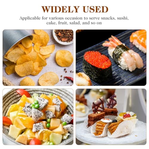 Platos descartables de madera para sushi 100 pcs miniatura 3