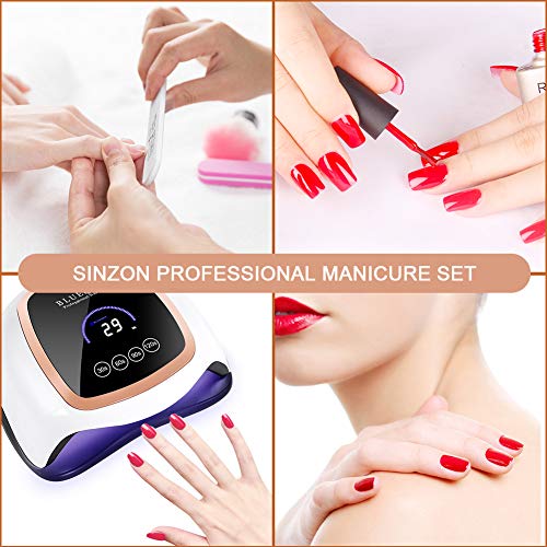 168W Uv Led Nail Lamp, Faster Nail Dryer For Gel Polish With 4 Timer Setting Professional Gel Lamp Portable Handle Curing Lamp For Fingernail And Toenail Auto Sensor Nail Machine #TOP6