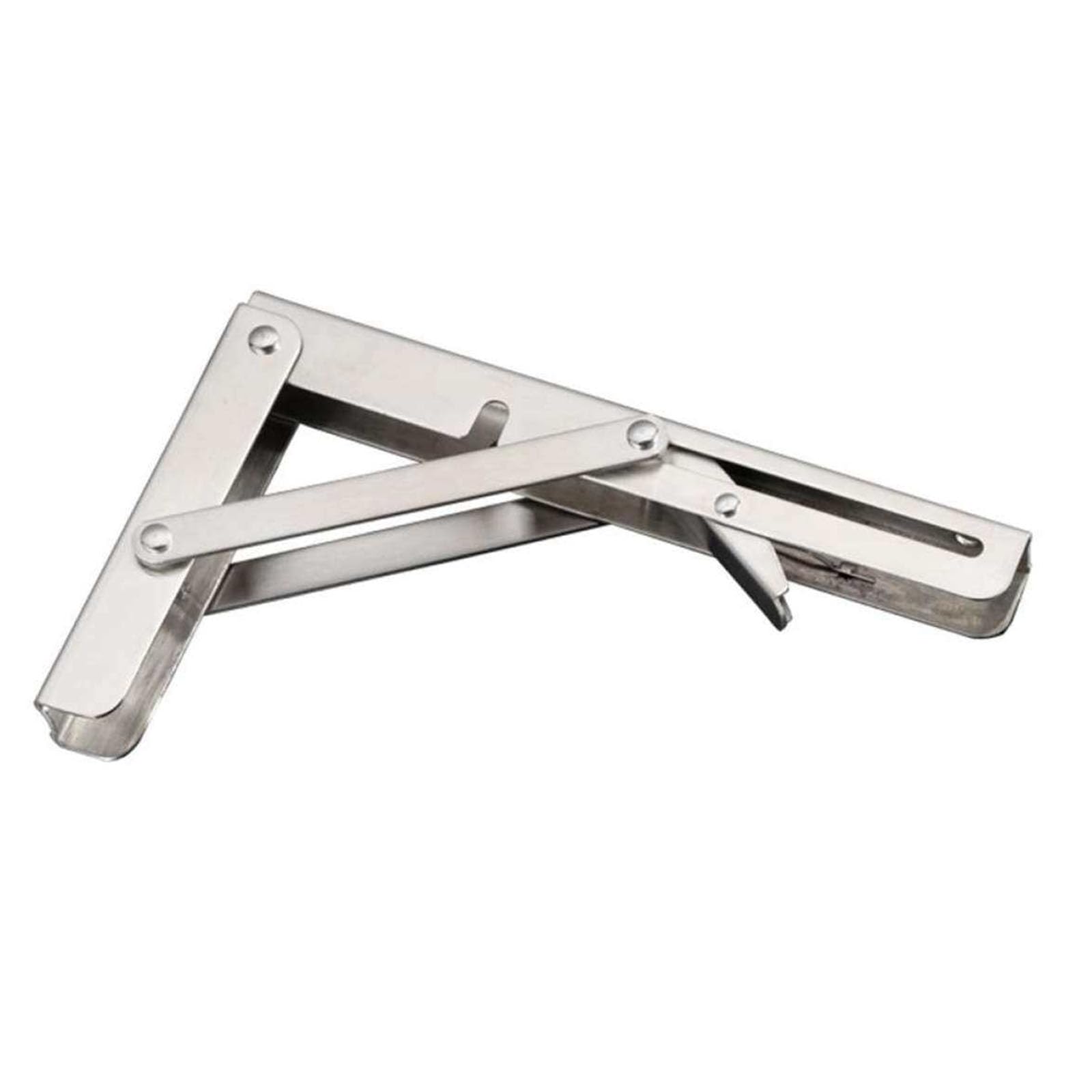 Multifunction 25cm Steel Hinged Bracket Foldable Shelf Bracket Simple Installs for Efficient Home Space Management Wall Mount