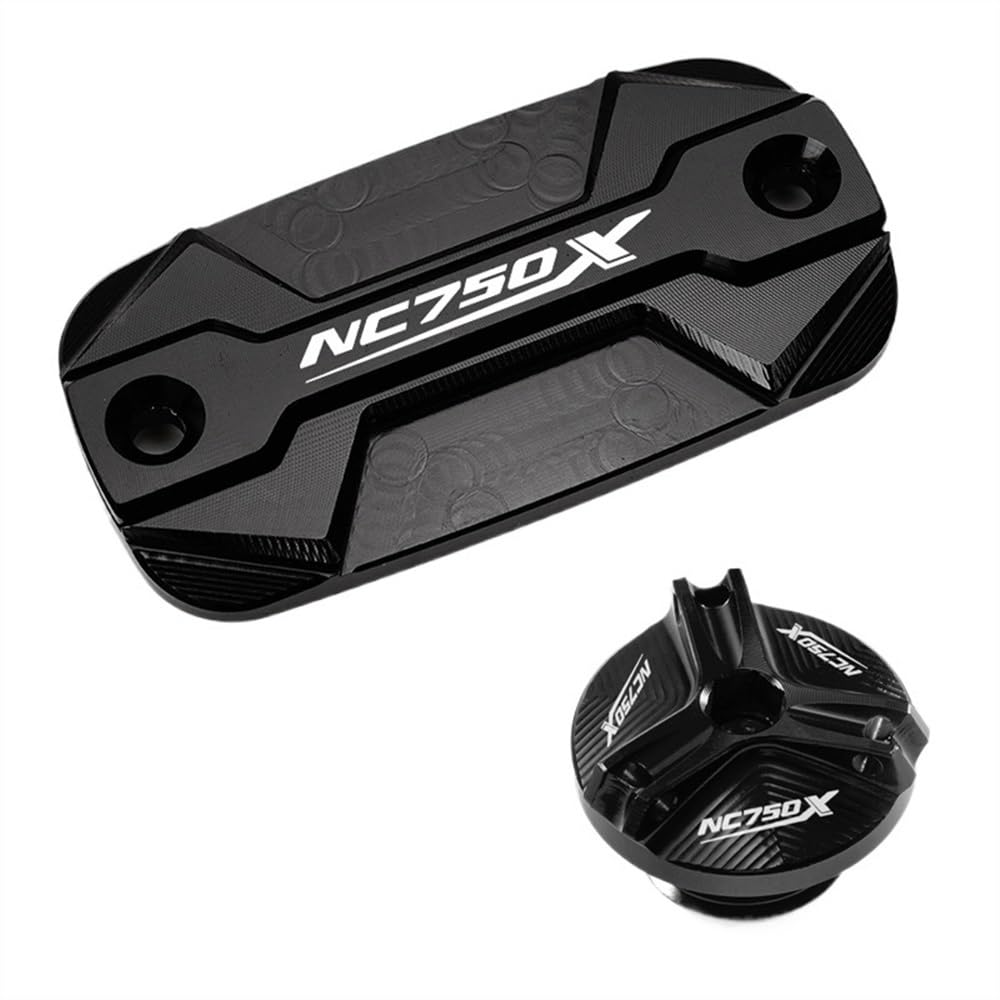 Pokrywa zbiornika płynu hamulcowego przednia pokrywa zbiornika płynu hamulcowego i aluminiowy korek wlewu oleju do motocykla, dla NC750X 2021 2022 NC750 X NC 750 750X 2015-2019 20