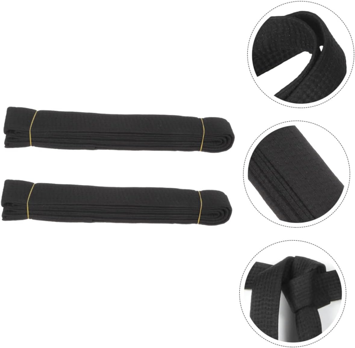 BESTonZON Taekwondo Belt Stretchy Karate Waist Belt for Training and Competition Comfortable Material with Durable