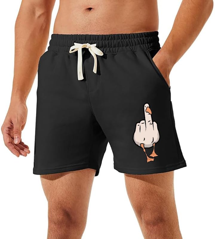 Image of hotfits Men's Casual Cotton All Season Soft Feel Fabric Printed Boxer Shorts,Workout Shorts, Elastic Waist Running Shorts with 2 Side Pockets - Pack of 1