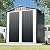 6x4 FT Outdoor Storage Shed, Metal Garden Shed with Lockable Door, Anti-Corrosion Tool Shed with Sloping Roof, for Backyard Patio Lawn