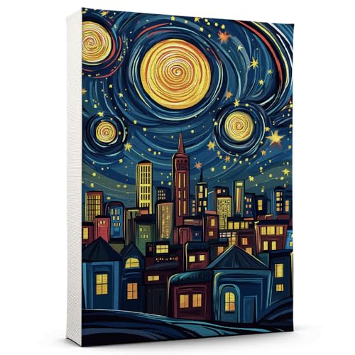Montgomery Travel Poster Art Print, Texas Wall Poster Starry Night, Montgomery Poster Painting decorTexas Travel Picture -97AZ899