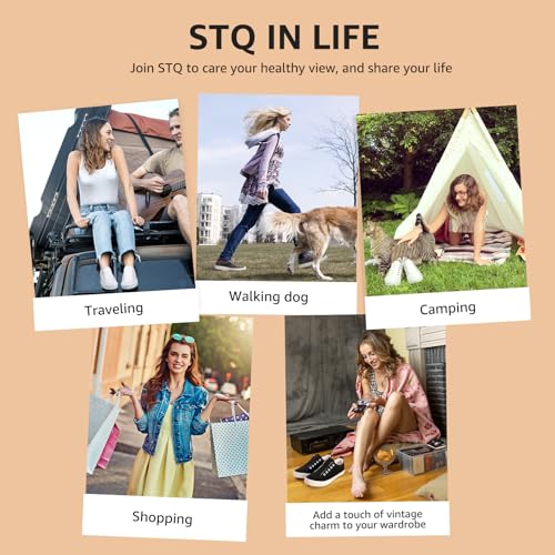 STQ Slip On Shoes Women Casual Canvas Sneakers2