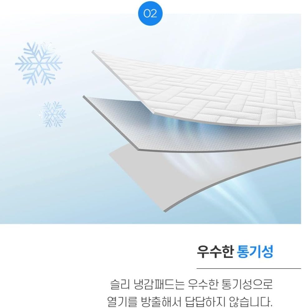 SLEE Duraron Cooling Mattress Cover Pad Fixed Band SuperSingle