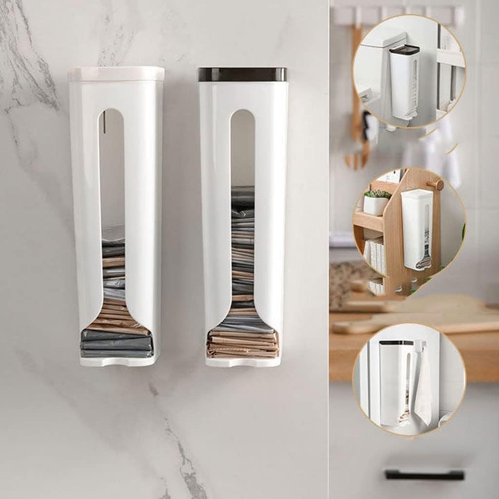 ゴミ袋収納キッチン家庭用壁掛けビニール袋抽出ボックス大型収納ボックス (Color : B)