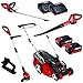 Produktbild EINHELL XXL AKKU GARTEN SET RASENMÄHER MULCH KIT LI-ION 18 V + HECKENSCHERE....