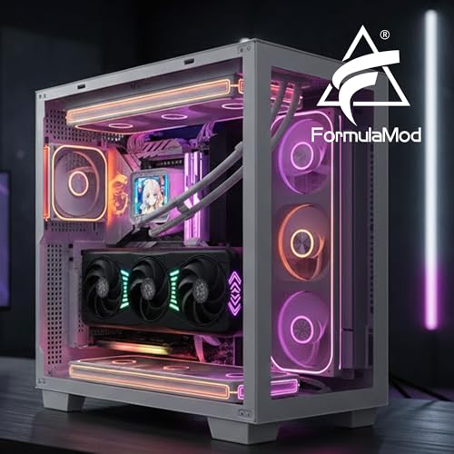 Kit soporte vertical GPU Formulamod con cable PCIe 5.0 miniatura 3