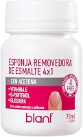Esponja Removedora de Esmalte 4x1 75ml – Blant Cosméticos – Sem Acetona, com Vitamina E, D-Pantenol e Glicerina – Remove Esmalte Rápido sem Algodão