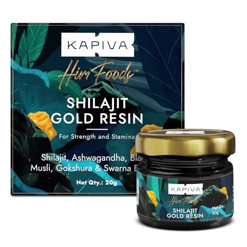Kapiva Shilajit Gold Resin - 20g | Helps in boosting Stamina | Contains 24 Carat Gold | 100% Ayurvedic