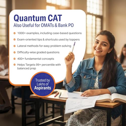 Image of Arihant Quantum CAT Quantitative Aptitude Book | MBA Entrance Exam Preparation Guide | QA Concepts, Practice Questions & Shortcuts | Useful for CAT, ... CSAT, SSC & Bank PO | by Sarvesh K Verma