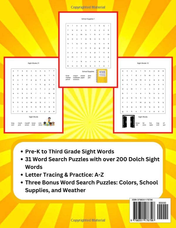 Vista 2 de Sight Words Book Sight Words Word Search Book