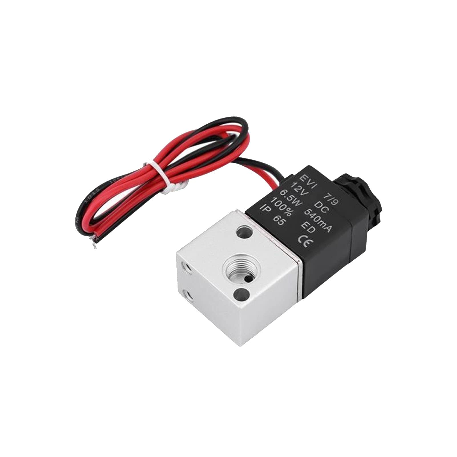 Électrovanne pneumatique 24V 1/8 pour commande d'air basse pression 0-0.08MPa