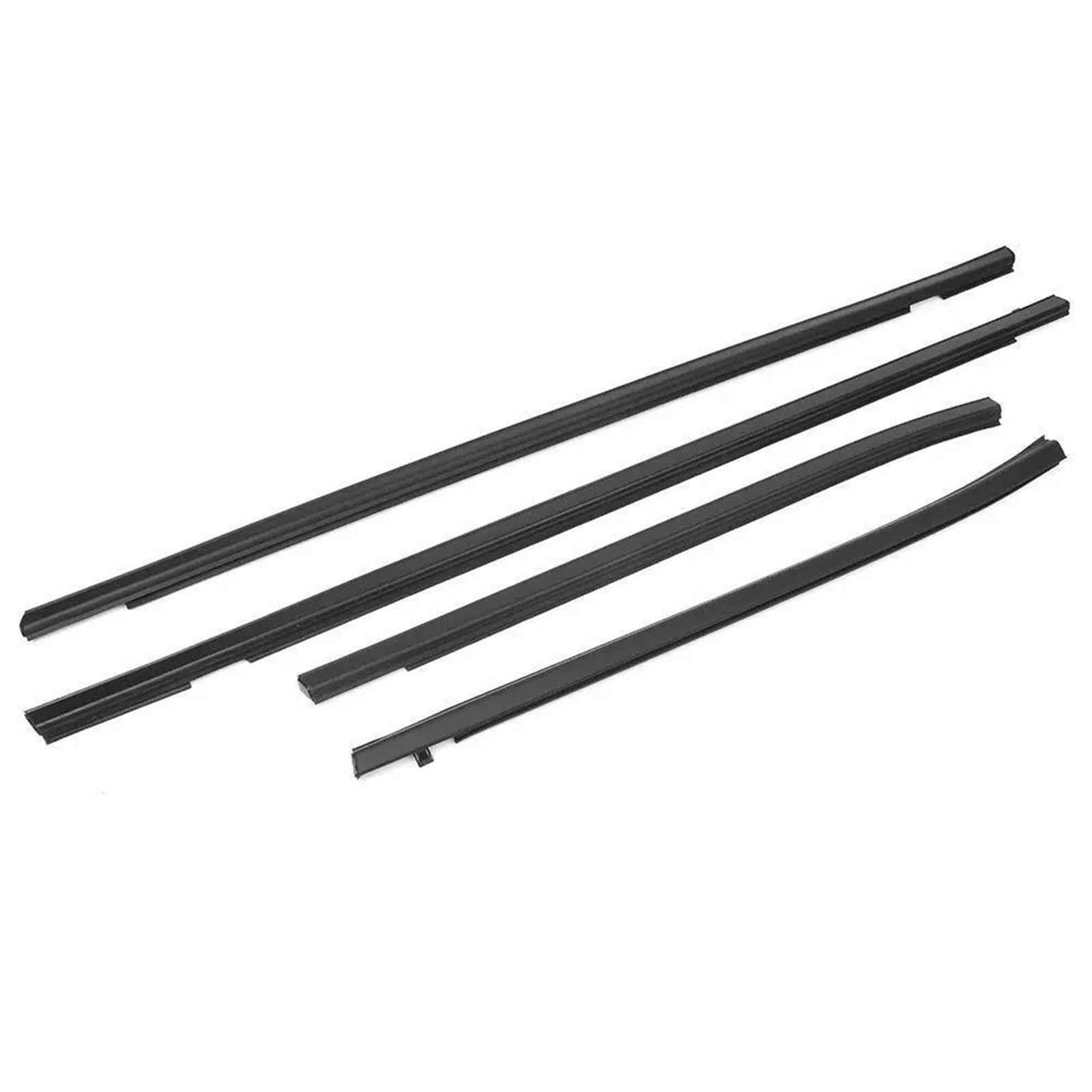 Snwdbh One Color 4Pcs Car Weatherstrip Window Seal Belt For Jazz Hatchback Gd1 Gd3 2003-2008 Outer Rubber Door Strip Sealing Moulding Trim Exterior Belt