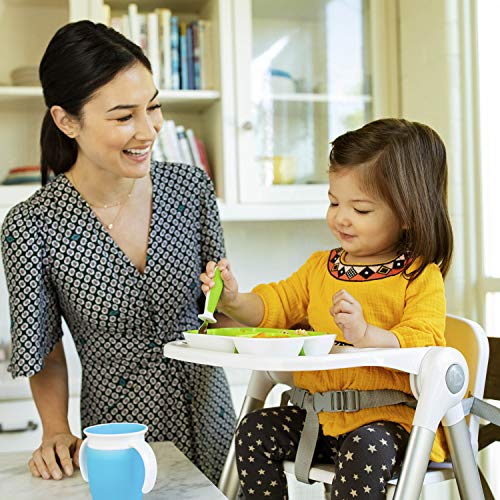 Image of Munchkin Raise Toddler Fork & Spoon Set for Mealtime, BPA Free, Green