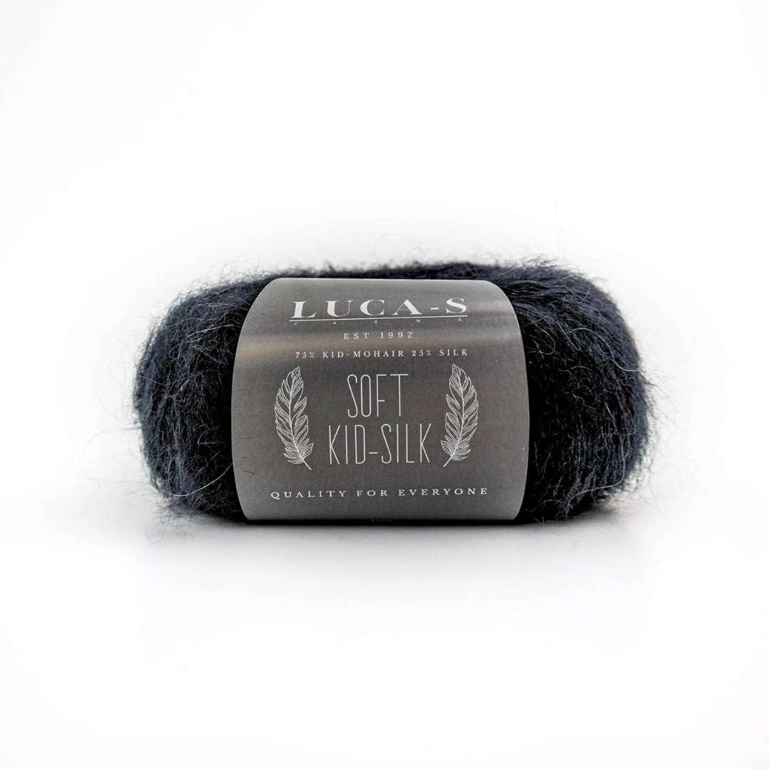 Set of 10 Soft Kid Mohair & Silk Yarn for Knitting & Crochet, 75% Mohair 25% Silk, 25g 210m, Lace-Weight Fluffy and Soft Wool for Knitting