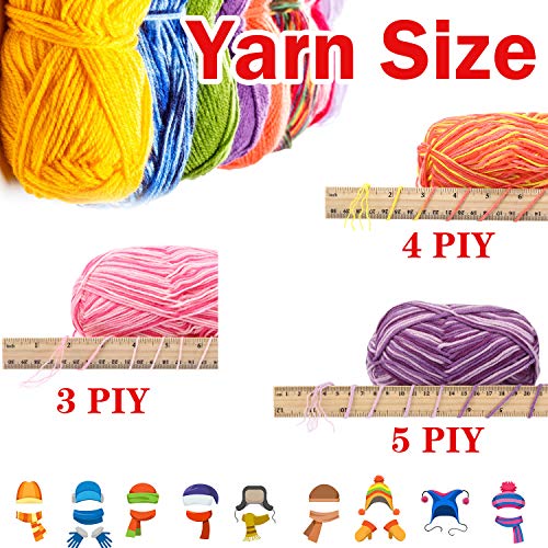 Image of 6 Pieces 50 g Crochet Yarn Multicolor Acrylic, 4-ply, Vibrant Colors