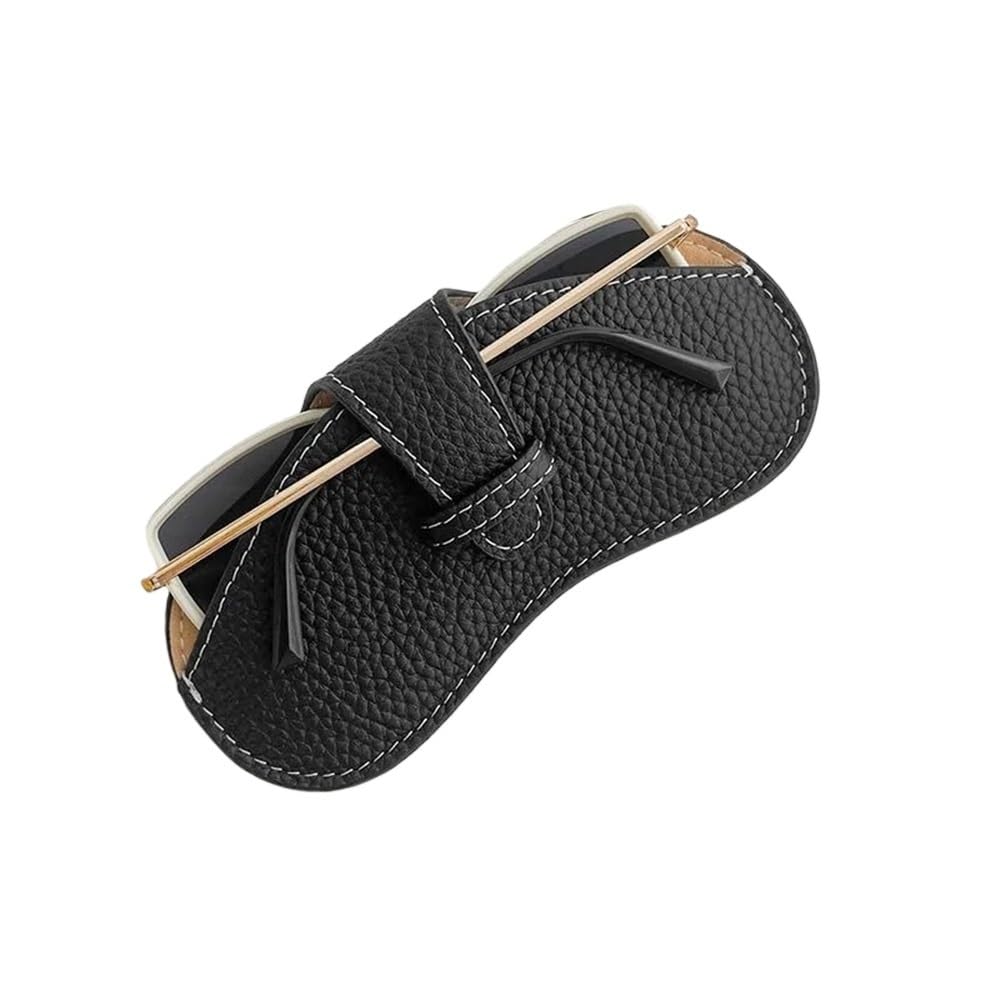 3/6 szt. etui na okulary dla kobiet etui na okulary przeciwsłoneczne dla mężczyzn organizer na okulary przeciwsłoneczne etui kontaktowe pudełko na okulary (czarny, 6 szt.), Czarny, rozmiar