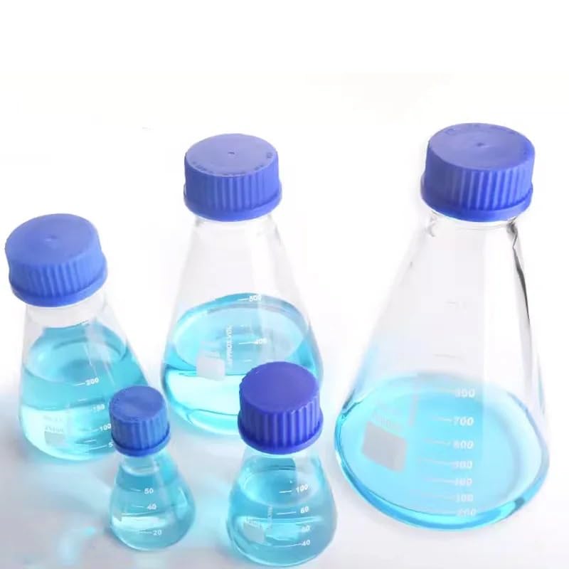 Szklana kolba stożkowa, Kolba stożkowa trójkątna ze szkła borokrzemianowego, odporna na wysokie temperatury, 50-1000 ml(250ml(GL45))