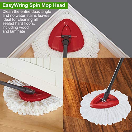 Akolafe 12 Pack Spin Mop Replacement Heads, 100% Microfiber Easywring Spin Mop Refill Heads Compossible With 1 Tank Bucket, Mop Replacement Heads For Spin Mop #TOP6