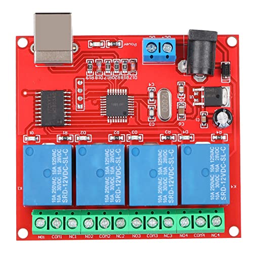 Controller Smart Switch a 4 12V Scheda di Espansione Modulo relè PC Connessione Stabile Chip Ad Alte Prestazioni PCB di Grado Militare usb
