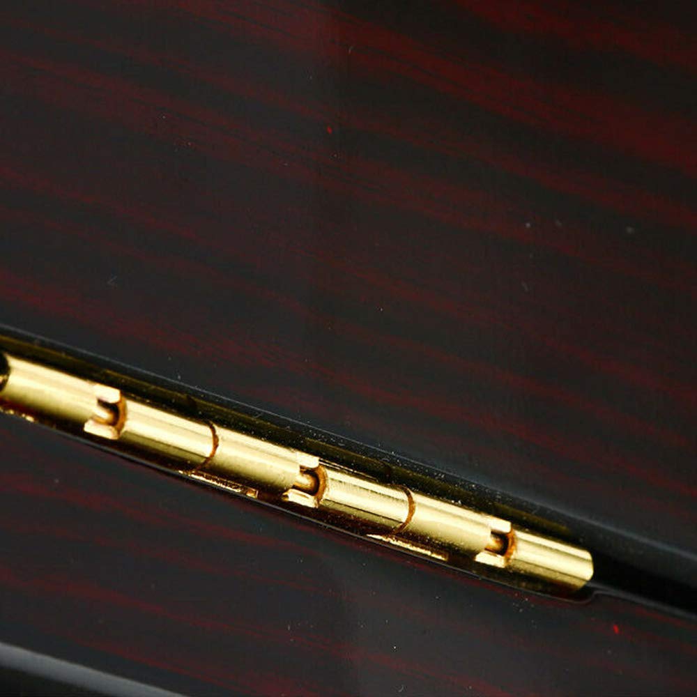 OUKANING Caricatore per orologio automatico per 4 + 0/4 + 6 orologi, processo di cottura della vernice, scatola per orologio automatica in velluto + piastra in fibra centrale, con motore silenzioso