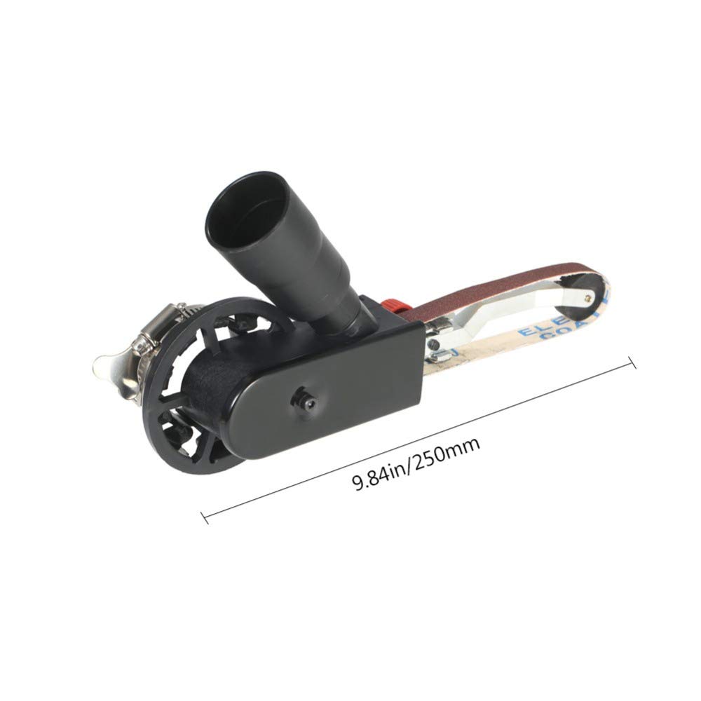 Mini szlifierka taśmowa ręczny adapter do paska DIY 800 W szlifierka elektryczna 900-1800 obr./min młyn piaskowy narzędzie do obróbki drewna do 115/125 mm elektryczna szlifierka kątowa z pasem taśmo