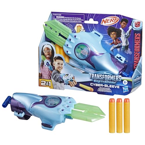 Transformers EarthSpark Cyber-Sleeve Battle Blaster with 3 Nerf Darts and Cyber-Sword, Interactive Role Play Toys for Boys and Girls Ages 6 and Up - image 9