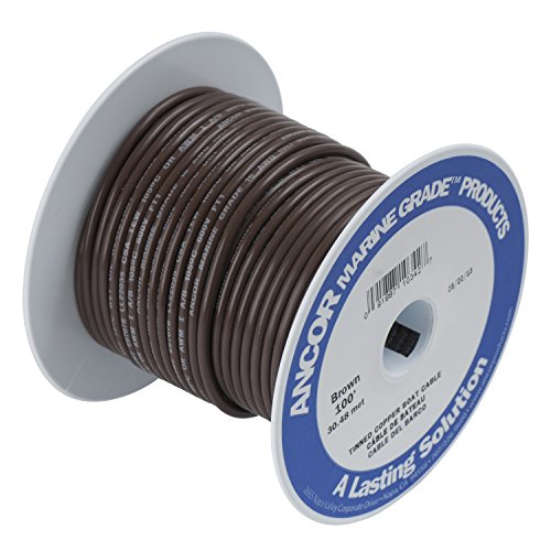 Fil cuivre étamé 14AWG Ancor marron 250FT pour rénovation de circuits électriques
