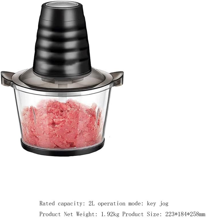 Electric Food Chopper Meat Processor,High Capacity Free Glass Bowl Blender Grinders for Onion Nuts, Clear Processing