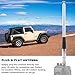 YOTENKO 27MHz CB Antenna Magnetic 9-Inch to 51-inch, BNC Male Telescopic Antennas for CB Handheld/Portable Radio, Compatible with Cobra Midland Uniden President Radio