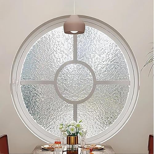 Fenêtres rondes pivotantes verre trempé film solaire blanc pour salle de bain
