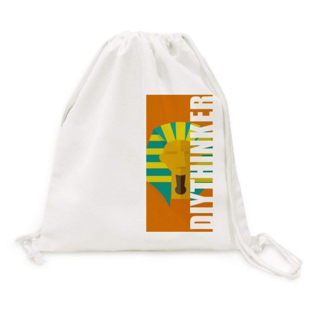 Pharaon toile drawstring backpack léger pour éviter le mal de dos en ville
