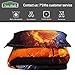 JQinHome Twin Basketball and Fire Comforter Sets Blanket, 3D Sports Themed Bedding, All-Season Reversible Quilted Duvet, for Children Boy Girl Teen Kids - Includes 1 Comforter, 1 Pillow Sham