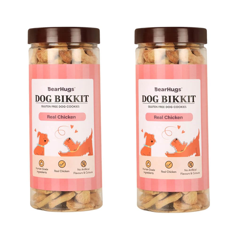 BearHugs Dog Biscuits with Real Chicken | Gluten-Free Treats for Dogs and Puppies | All Life Stages (Pack of 2, 1000gm) (B0C4LS4BST) Amazon Price History, Amazon Price Tracker