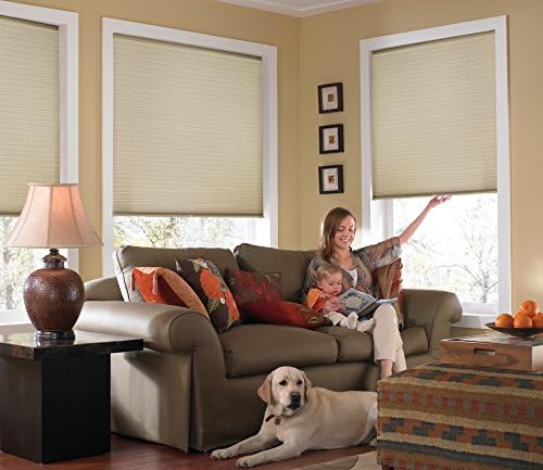 ( similar) Custom Cordless Cellular Shades, Light Filtering, 37W x 72H, Ivory Beige Sizes 21 to 72 Wide 37W x 72H Ivory Beige